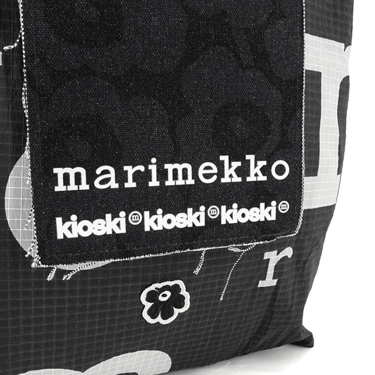 marimekko レディース メンズ トートバッグ FUNNY TOTE MARIMERKKI 092212 BLACK WHITE ブラック ホワイト 992