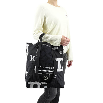 marimekko レディース メンズ トートバッグ FUNNY TOTE MARIMERKKI 092212 BLACK WHITE ブラック ホワイト 992