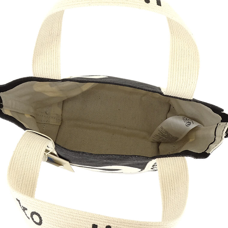 marimekko レディース トートバッグ CARRIER MINI MARIMERKKI 092250 ブラック ホワイト 910