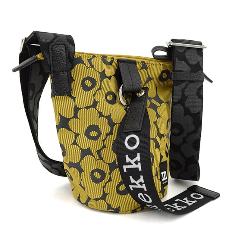 marimekko レディース メンズ ショルダーバッグ ESSENTIAL BUCKET UNIKKO 092703 YELLOW BLACK イエロー ブラック 920