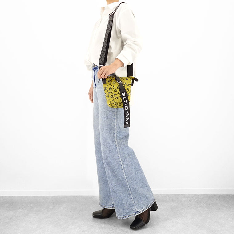 marimekko ショルダーバッグ イエロー/ブラック マリメッコ marimekko レディース メンズ ショルダーバッグ