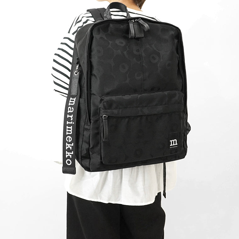 marimekko レディース メンズ バックパック ZIP TOP BACKPACK UNIKKO 093324 BLACK ブラック 999