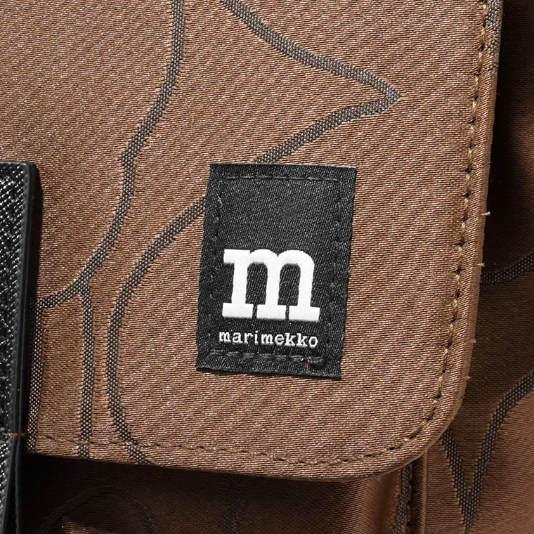 marimekko レディース メンズ ショルダーバッグ MINI MESSENGER PIIRTO UNIKKO 093945 ブラウン 890