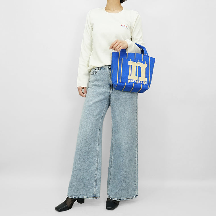 marimekko レディース メンズ トートバッグ MONO MINI TOTE PUHVELI 094015 ブルー 520