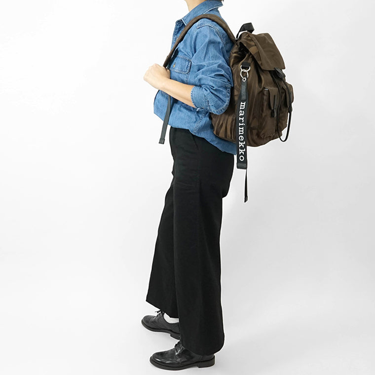 marimekko レディース バックパック EVERYTHING BACKPACK L JOKURAITA 094604 BROWN DARK BROWN ブラウン ダークブラウン 880
