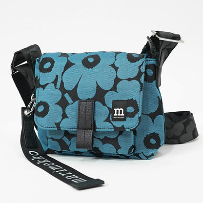 marimekko レディース メンズ ショルダーバッグ MINI MESSENGER UNIKKO 094607 BLUE BLACK ブルー ブラック 590