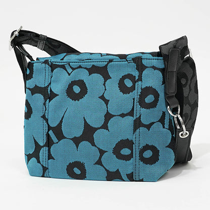 marimekko レディース メンズ ショルダーバッグ MINI MESSENGER UNIKKO 094607 BLUE BLACK ブルー ブラック 590