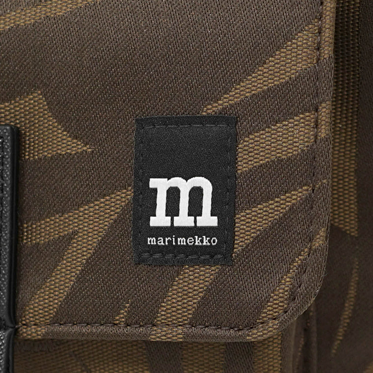 marimekko レディース メンズ ショルダーバッグ MINI MESSENGER JOKURAITA 094608 BROWN DARK BROWN ブラウン ダークブラウン 880
