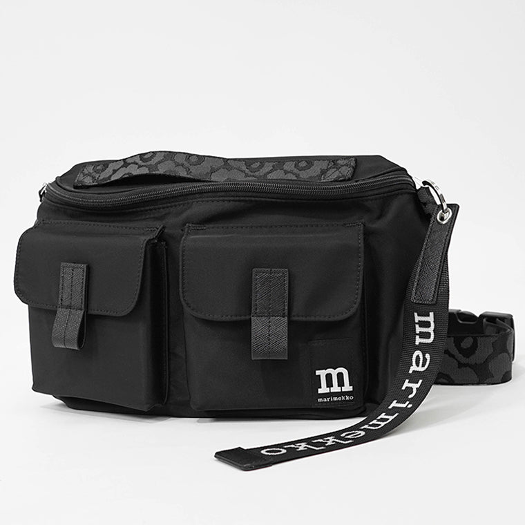 marimekko レディース メンズ ベルトバッグ SLING BAG M SOLID 094618 BLACK ブラック 009