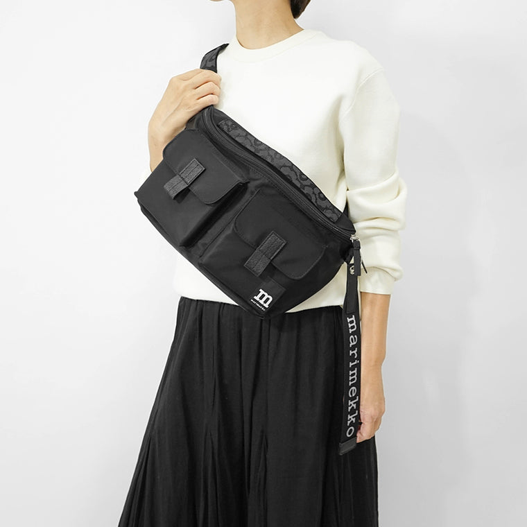 marimekko レディース メンズ ベルトバッグ SLING BAG M SOLID 094618 BLACK ブラック 009