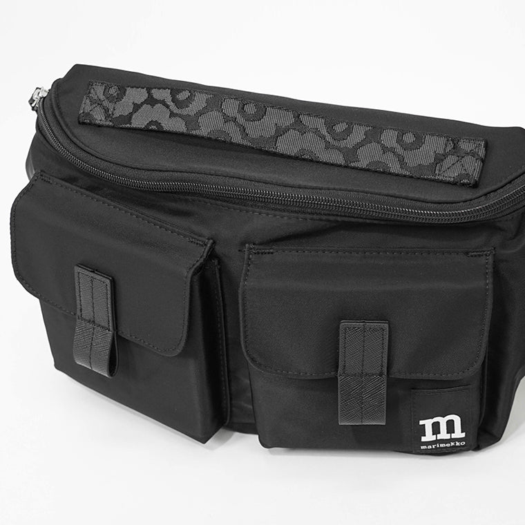marimekko レディース メンズ ベルトバッグ SLING BAG M SOLID 094618 BLACK ブラック 009
