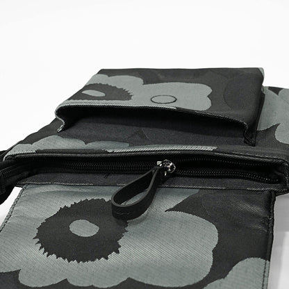 marimekko レディース メンズ ショルダーバッグ MINI MESSENGER UNIKKO 094808 グレー ダークグレー ブラック 990