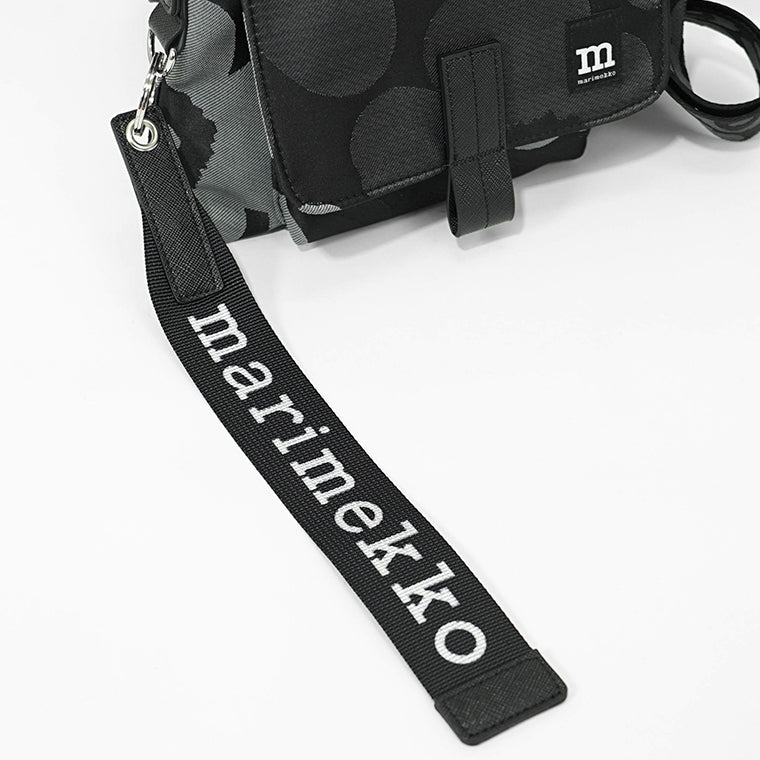 marimekko レディース メンズ ショルダーバッグ MINI MESSENGER UNIKKO 094808 グレー ダークグレー ブラック 990