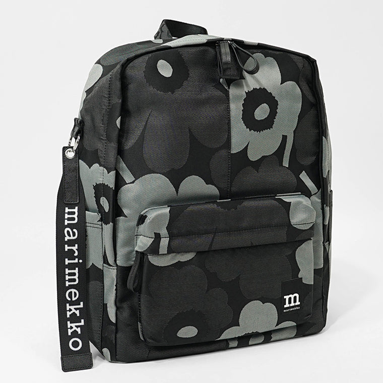 marimekko レディース メンズ バックパック ZIP TOP BACKPACK UNIKKO 094809 GREY DARK GREY BLACK グレー ダークグレー ブラック 990