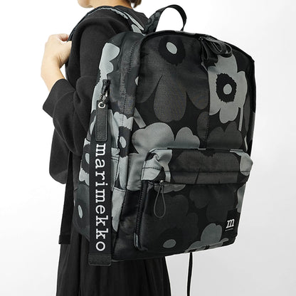 marimekko レディース メンズ バックパック ZIP TOP BACKPACK UNIKKO 094809 GREY DARK GREY BLACK グレー ダークグレー ブラック 990