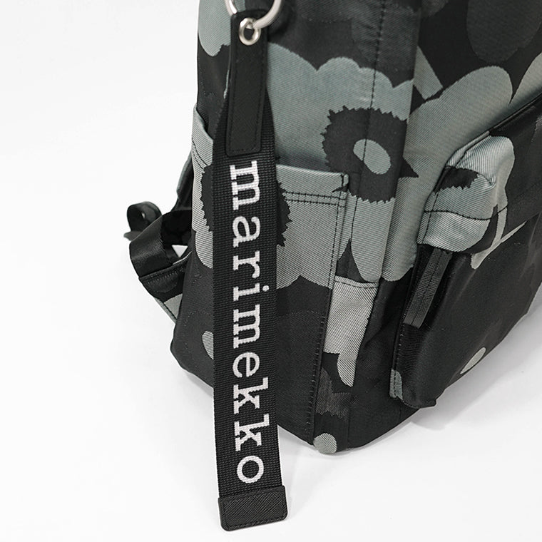 marimekko レディース メンズ バックパック ZIP TOP BACKPACK UNIKKO 094809 GREY DARK GREY BLACK グレー ダークグレー ブラック 990