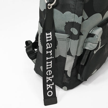 marimekko レディース メンズ バックパック ZIP TOP BACKPACK UNIKKO 094809 GREY DARK GREY BLACK グレー ダークグレー ブラック 990
