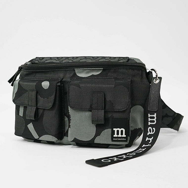 marimekko レディース メンズ ベルトバッグ SLING BAG M UNIKKO 094810 GREY DARK GREY BLACK グレー ダークグレー ブラック 990