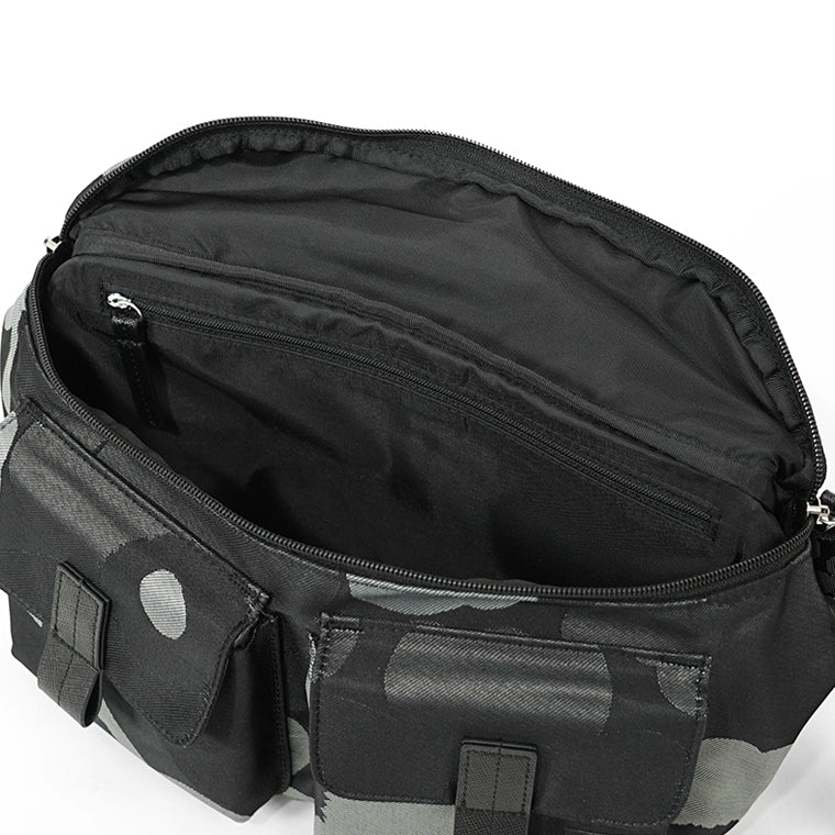 marimekko レディース メンズ ベルトバッグ SLING BAG M UNIKKO 094810 GREY DARK GREY BLACK グレー ダークグレー ブラック 990