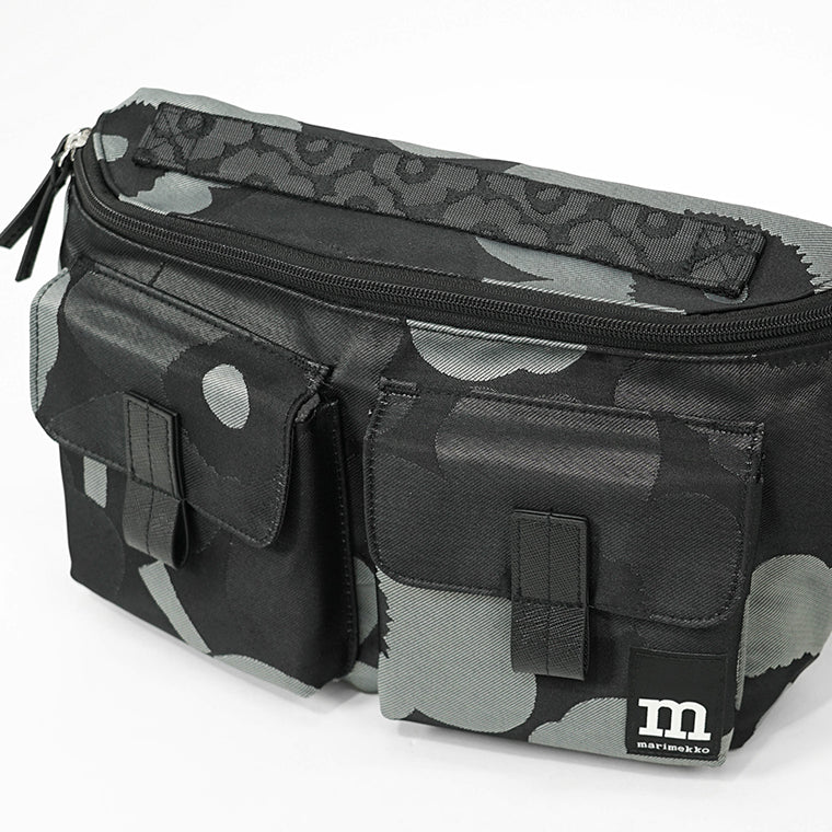 marimekko レディース メンズ ベルトバッグ SLING BAG M UNIKKO 094810 GREY DARK GREY BLACK グレー ダークグレー ブラック 990