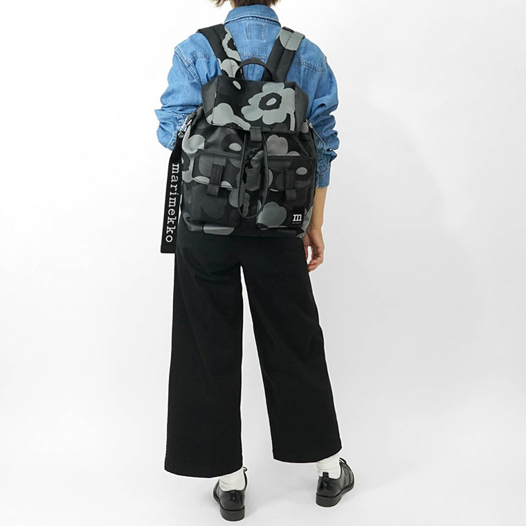 marimekko レディース バックパック EVERYTHING BACKPACK L UNIKKO 094811 GREY DARK GREY BLACK グレー ダークグレー ブラック 990