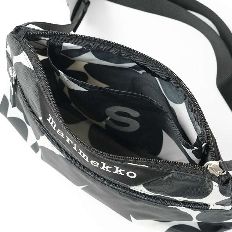 marimekko レディース メンズ ショルダーバッグ NEAT CROSSBODY UNIKKO S 095250 ダークグレー オフホワイト 919