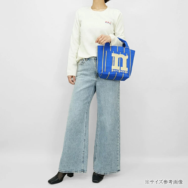 マリメッコ marimekko レディース メンズ トートバッグ デニムブルー