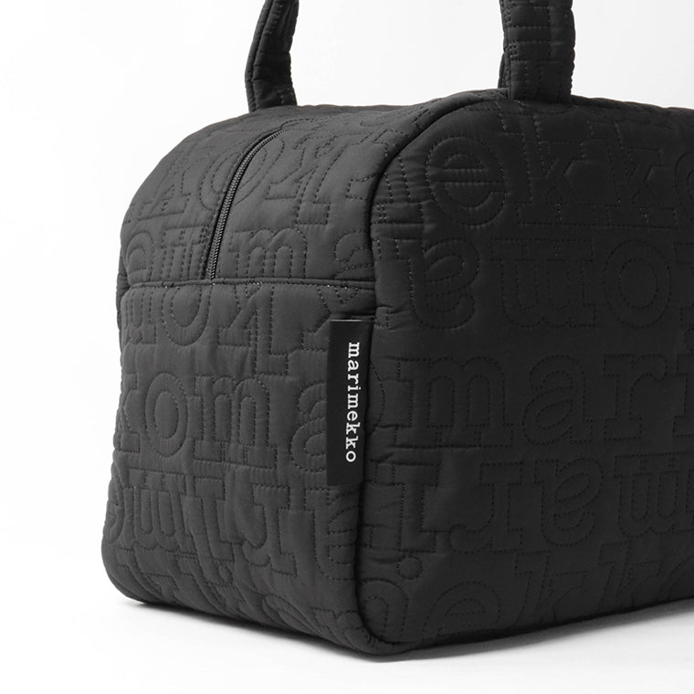 marimekko レディース ダッフルバッグ JOY DUFFEL LOGO 096118 ブラック 900