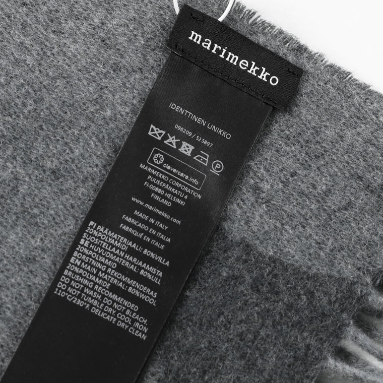 marimekko メンズ レディース 中判ストール マフラー IDENTTINEN UNIKKO 096209 グレー 919