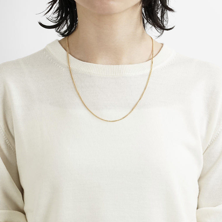 TOM WOOD レディース メンズ ネックレス CURB CHAIN SLIM GOLD 100270 ゴールド