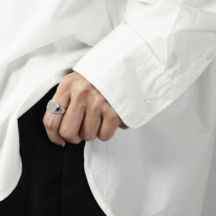 TOM WOOD レディース リング KAY RING SATIN 100568 シルバー