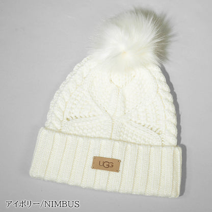 UGG レディース メンズ ニットキャップ CABLE BEANIE WITH POM 100819 3カラー