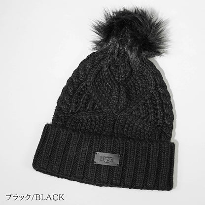 UGG レディース メンズ ニットキャップ CABLE BEANIE WITH POM 100819 3カラー