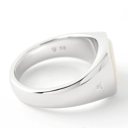 TOM WOOD メンズ レディース リング KAY RING WHITE MOP 101283 シルバー