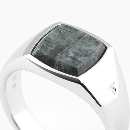 TOM WOOD メンズ リング KAY RING LARVIKITE 101505 シルバー
