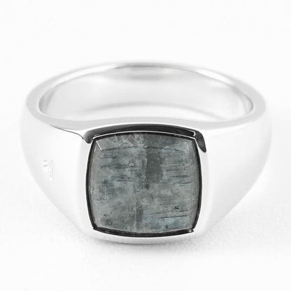 TOM WOOD メンズ リング KAY RING LARVIKITE 101505 シルバー