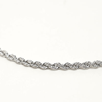 TOM WOOD メンズ レディース ネックレス ROPE CHAIN 101562 シルバー