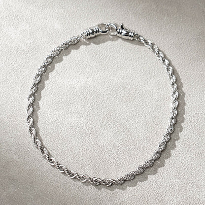 TOM WOOD メンズ レディース ブレスレット ROPE BRACELET 101563 シルバー