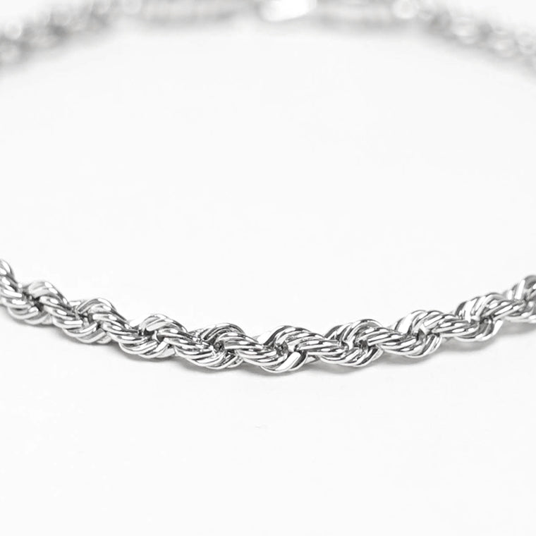 TOM WOOD メンズ レディース ブレスレット ROPE BRACELET 101563 シルバー