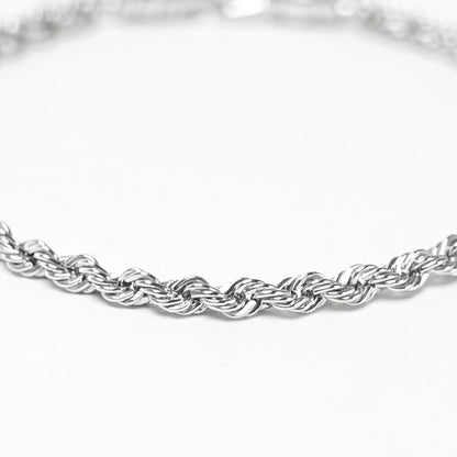 TOM WOOD メンズ レディース ブレスレット ROPE BRACELET 101563 シルバー