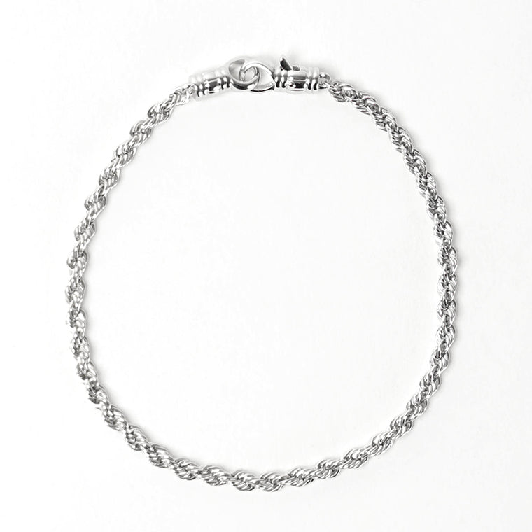 TOM WOOD メンズ レディース ブレスレット ROPE BRACELET 101563 シルバー