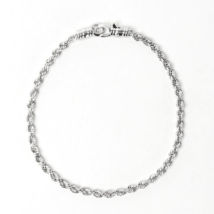 TOM WOOD メンズ レディース ブレスレット ROPE BRACELET 101563 シルバー