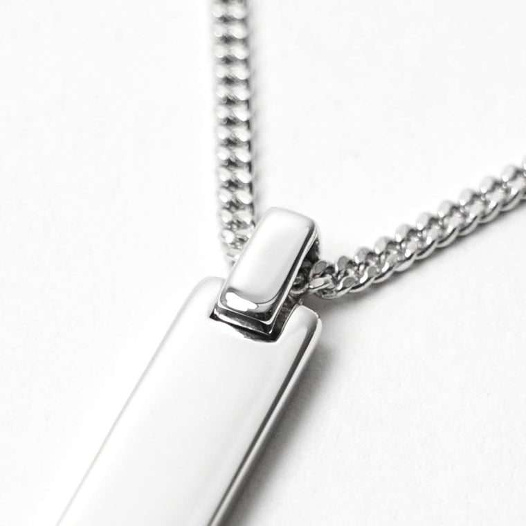 TOM WOOD メンズ レディース ネックレス ID PENDANT 101607 シルバー