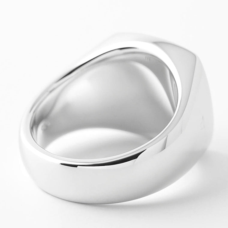 TOM WOOD メンズ リング CUSHION POLISHED 101734 シルバー
