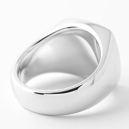 TOM WOOD メンズ リング CUSHION POLISHED 101734 シルバー
