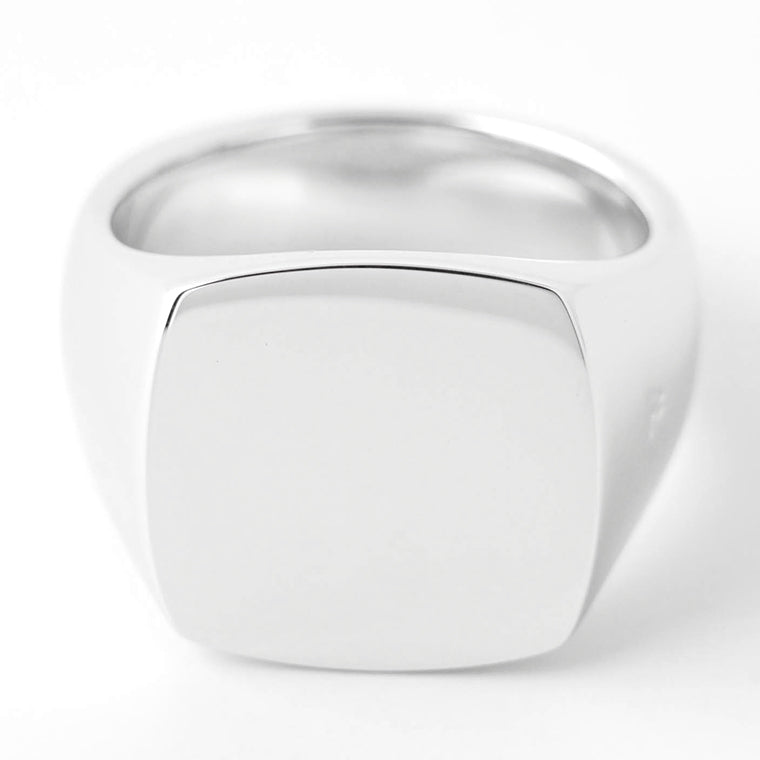 TOM WOOD メンズ リング CUSHION POLISHED 101734 シルバー