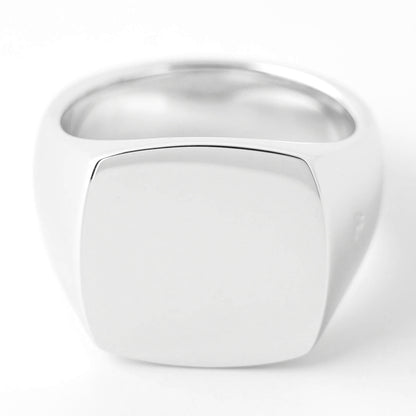 TOM WOOD メンズ リング CUSHION POLISHED 101734 シルバー