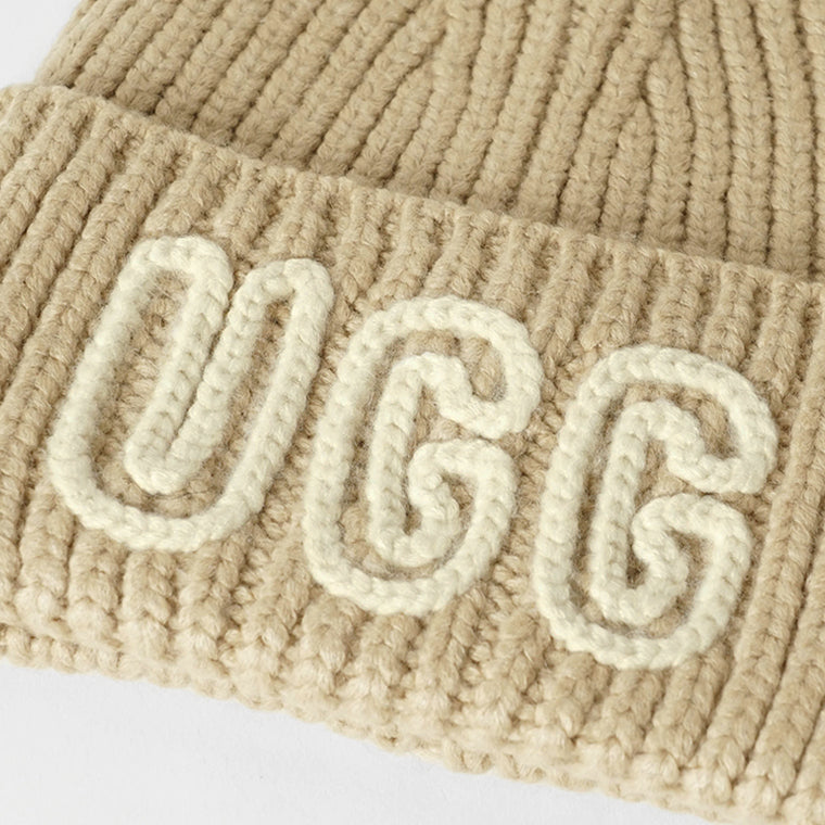 UGG レディース メンズ ニットキャップ CHUNKY CRAFTED RIB BEANIE 102345 3カラー