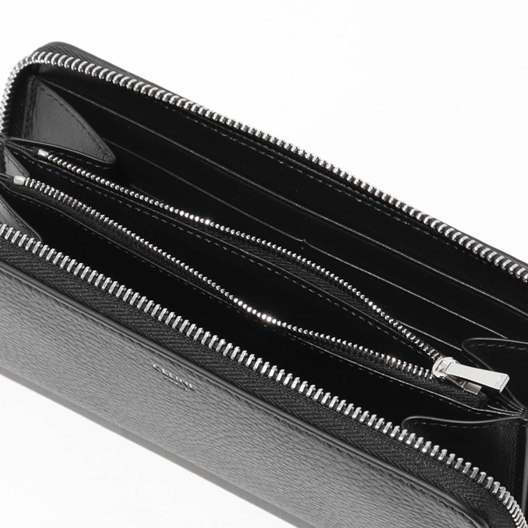 CELINE メンズ 長財布 LARGE ZIPPED WALLET 10B553GTH BLACK ブラック 38SI