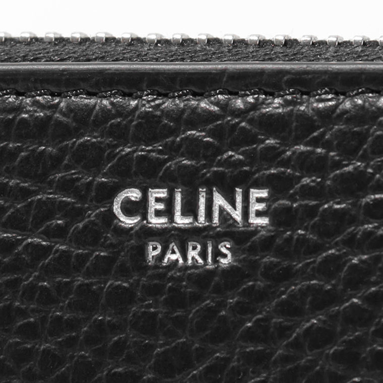 CELINE メンズ 長財布 LARGE ZIPPED WALLET 10B553GTH BLACK ブラック 38SI